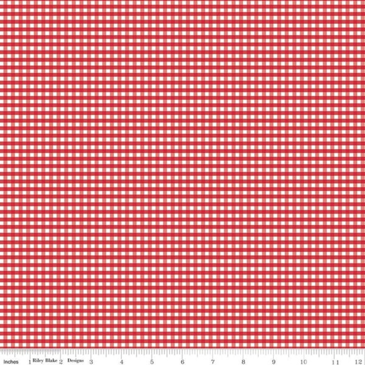 1/8" Gingham in Red (c440-80 red) | Gingham | Riley Blake Designs | Riley Blake